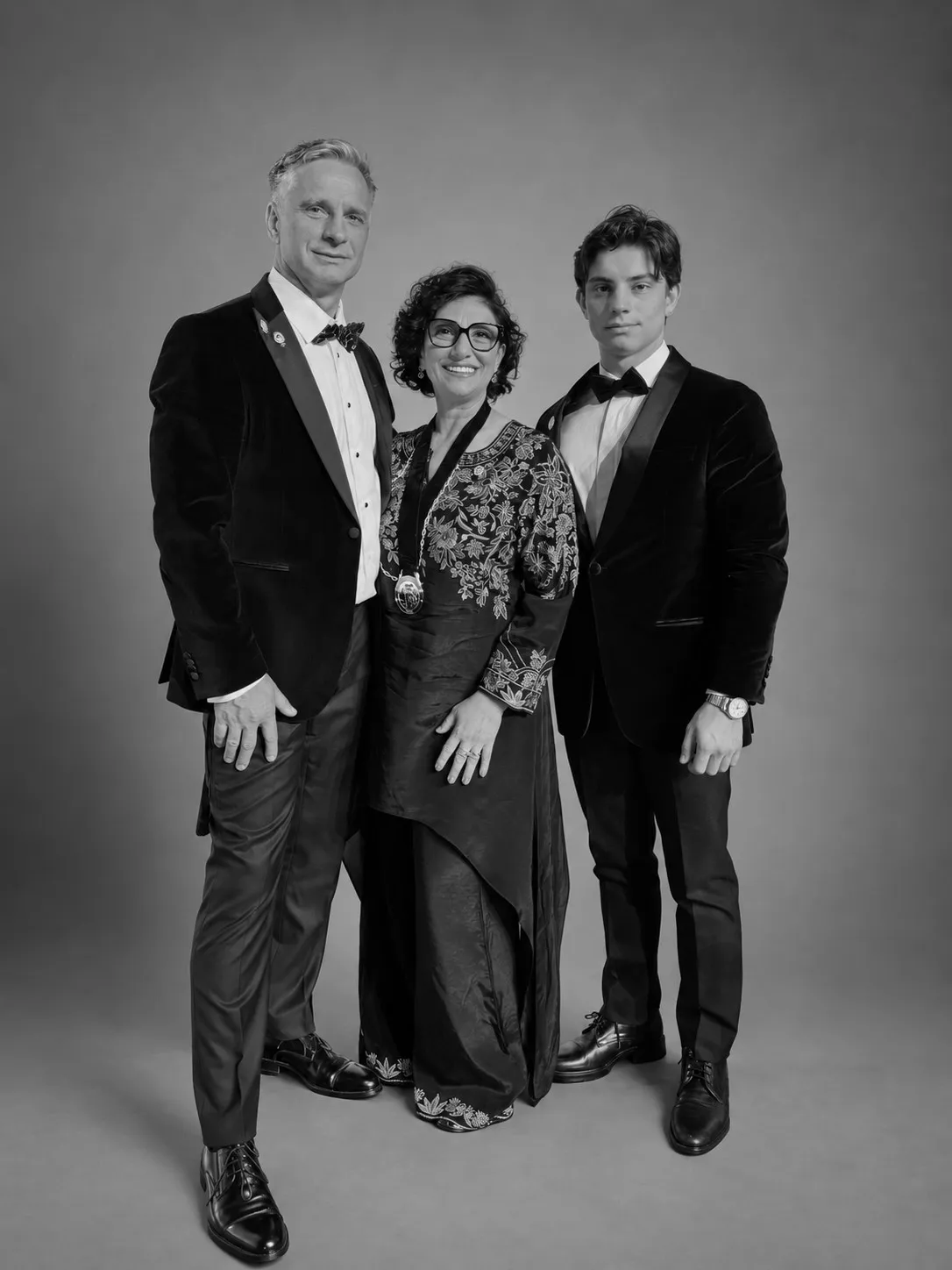 Gabriel Neshto with his parents