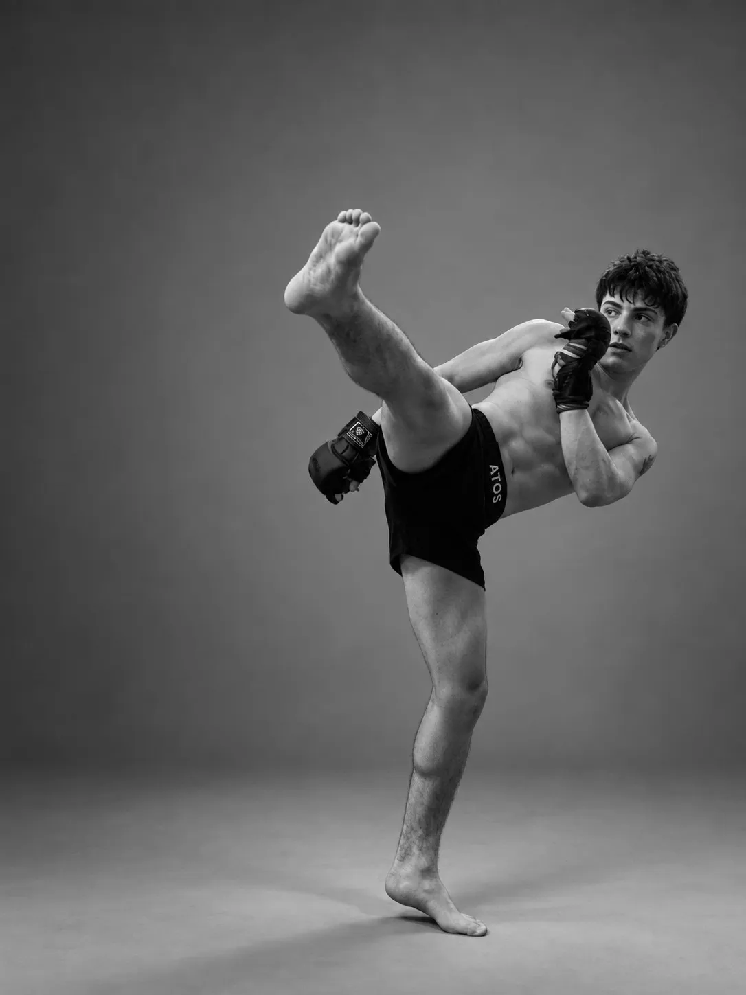 Gabriel Neshto throwing a high kick